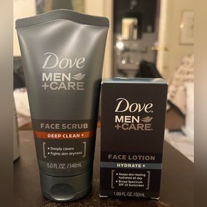 Dove Men Care Face Scrub & Face Lotion